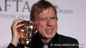 Timothy Spall, 67, receives his first BAFTA as fans hail 'heart-wrenching' Sixth Commandment performance after he previously joked he was 'always a bridesmaid never a bride'