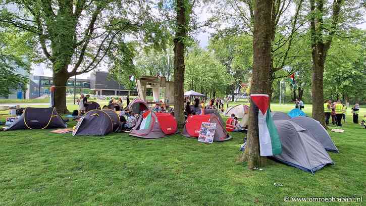 Tientallen studenten in Eindhoven protesteren tegen oorlog in Gaza