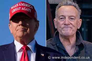 Trump branded ‘moron’ by Bruce Springsteen fans as he taunts star about crowd size at New Jersey rally