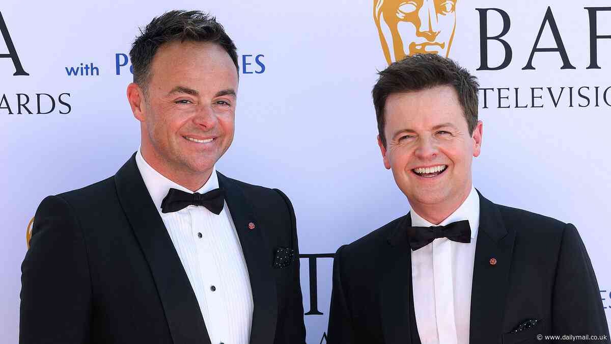 Has Britain's love affair with TV royalty Ant and Dec come to an end? Geordie duo are snubbed for BAFTA TV Award for second year in a row after Saturday Night Takeaway came to a halt - after record-breaking 22 NTA wins