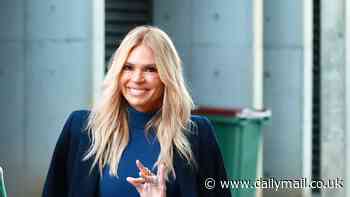 Australian Fashion Week 2024: Sonia Kruger stuns in a blue jumpsuit alongside a very pregnant Jules Robinson as they lead the star-studded arrivals at Carla Zampatti show