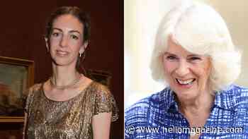 Rose Hanbury curtsies to Queen Camilla at Badminton Horse Trials