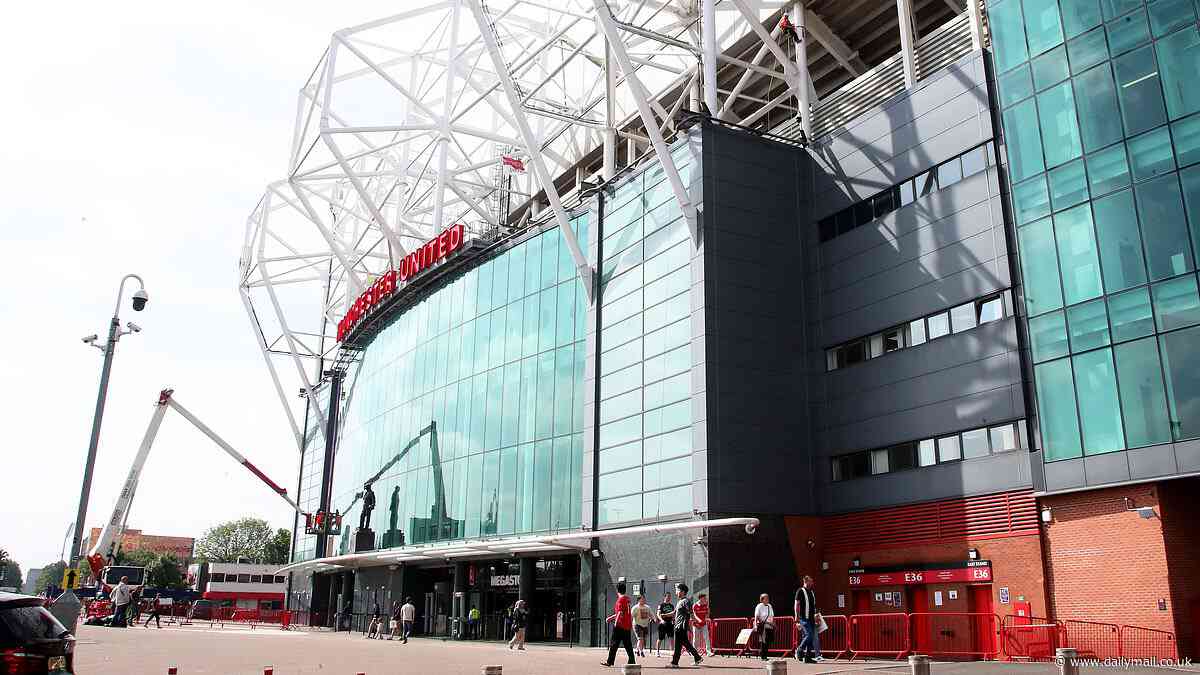 Man United send workers up to the top of Old Trafford as they look to make urgent repairs less than 24 hours after heavy rain cascaded through the roof during their defeat by Arsenal