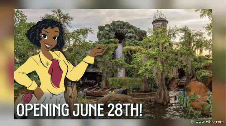 Disney announces opening date for Tiana's Bayou Adventure