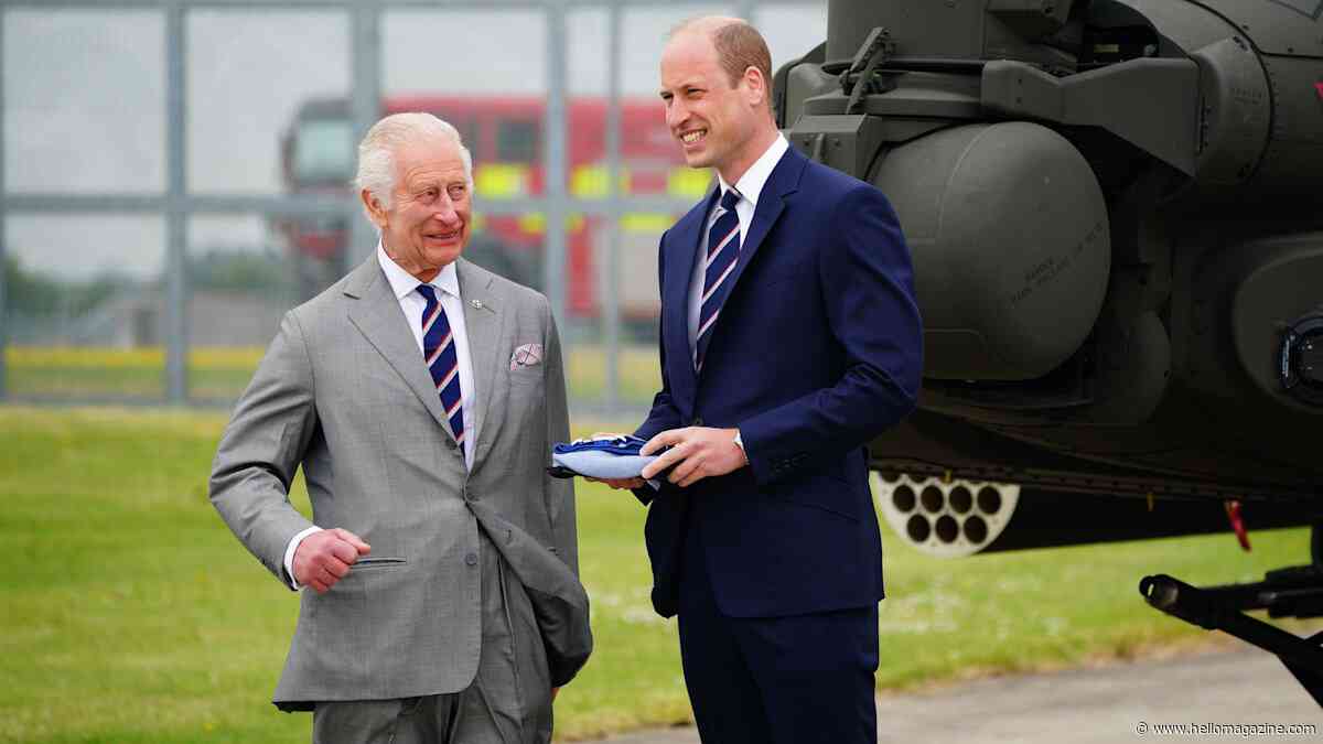 King Charles praises son Prince William as a 'very good pilot' as he hands over military role - live updates
