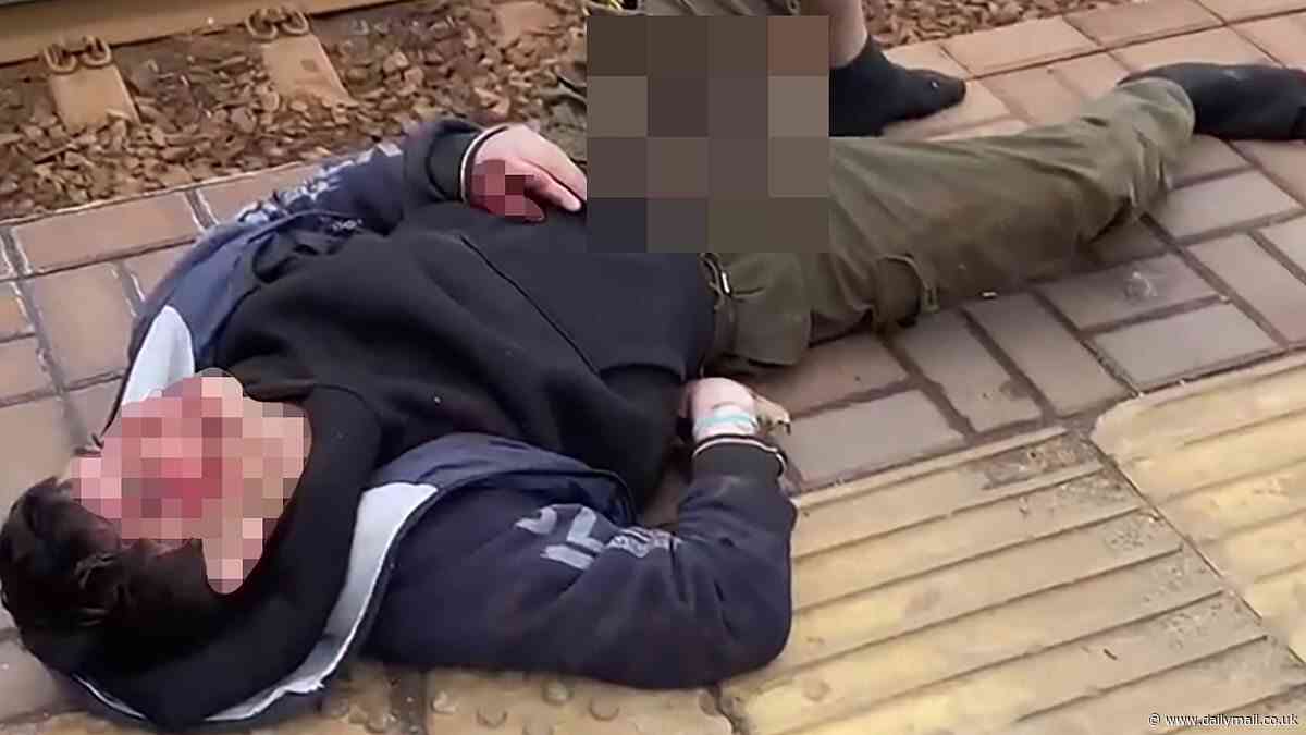 Boy, 15, suffers 'charred penis' after electrocuting his genitals while climbing on a train for Russian social media stunt