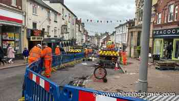 Clean up underway after storms damage town centre roads