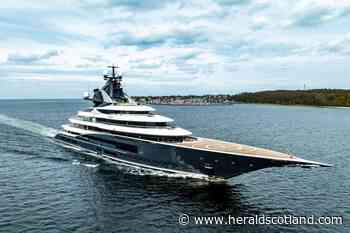 £288m superyacht docks at Scottish harbour on maiden voyage