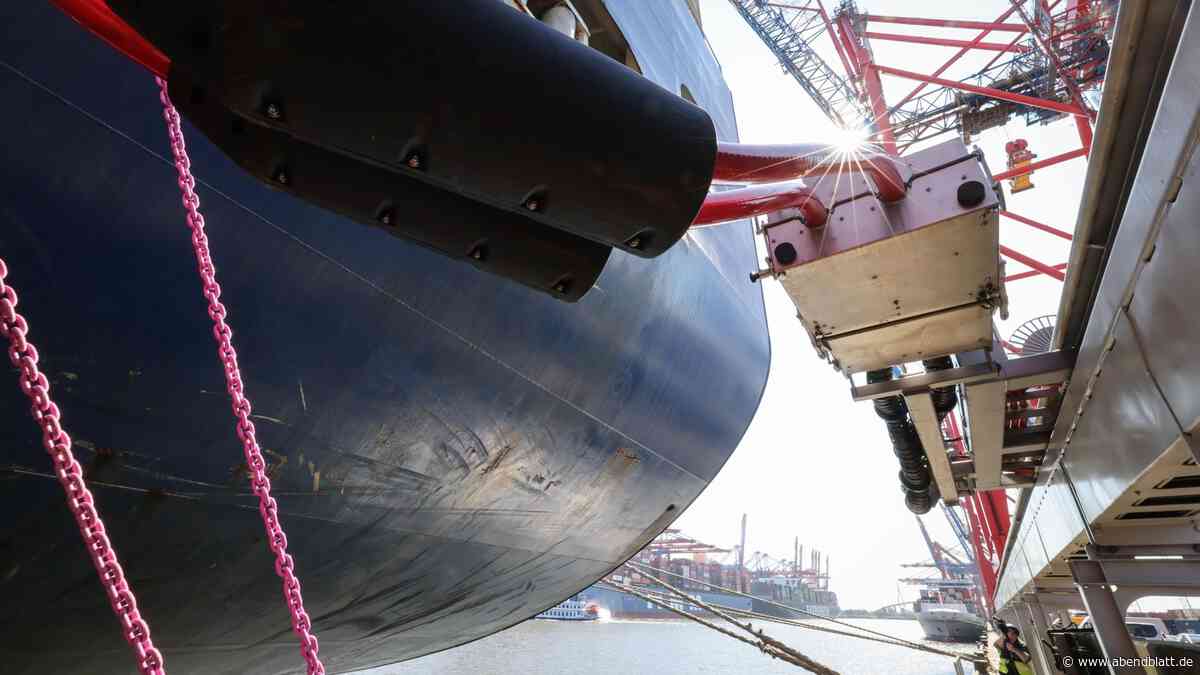 Containerschiffe können in Hamburg nun Landstrom tanken