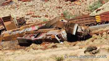 Rio Tinto train derails after smashing into stationary wagons