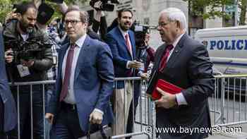 Sen. Bob Menendez arrives at federal courthouse for start of bribery trial