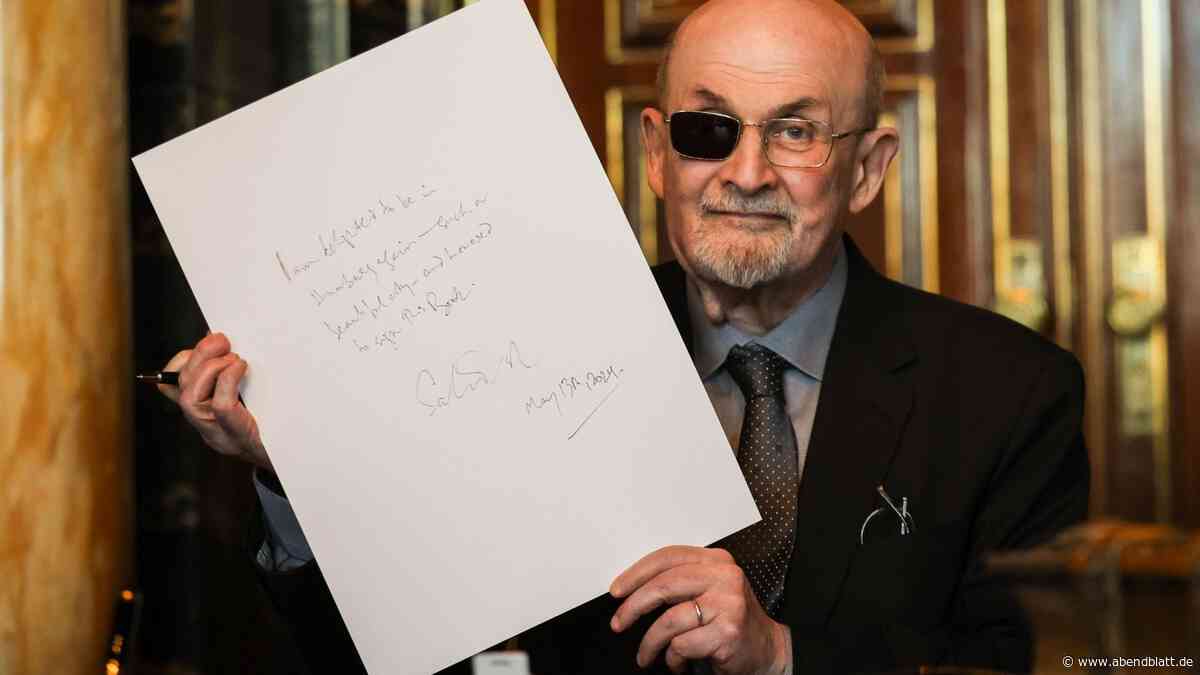 Salman Rushdie im Hamburger Rathaus: Im Goldenen Buch