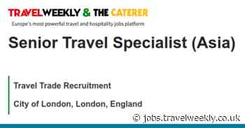 Travel Trade Recruitment: Senior Travel Specialist (Asia)