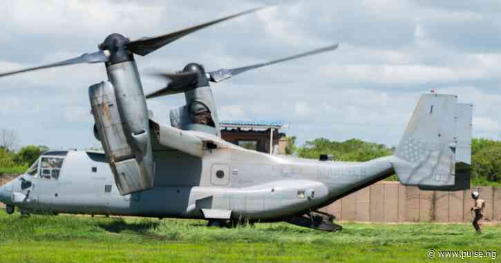 V22 Osprey 'half plane half chopper' spotted in Kenya as U.S. troops end 37-year mission