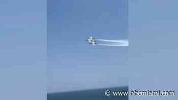 Video shows dramatic moment when two jets touch wings during Fort Lauderdale Air Show