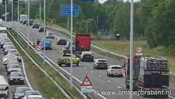 Ongeluk op de A58 bij Oirschot zorgt voor ruim een uur vertraging