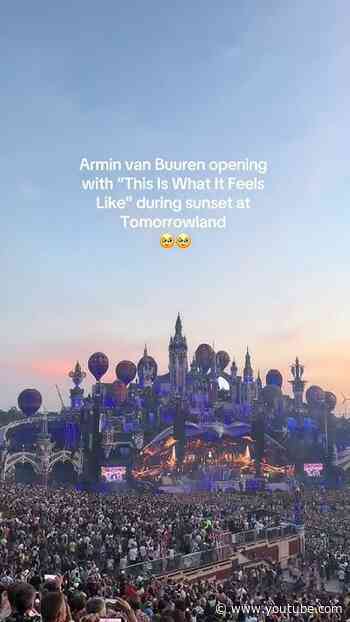 A core memory that will live forever rent free in our heads 😍 Armin van Buuren at Tomorrowland!