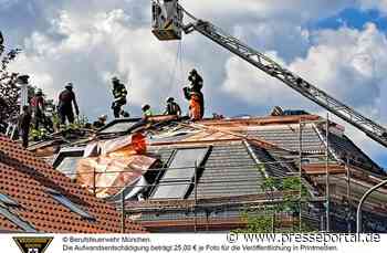 FW-M: Rauchentwicklung auf dem Dach (Neuaubing)