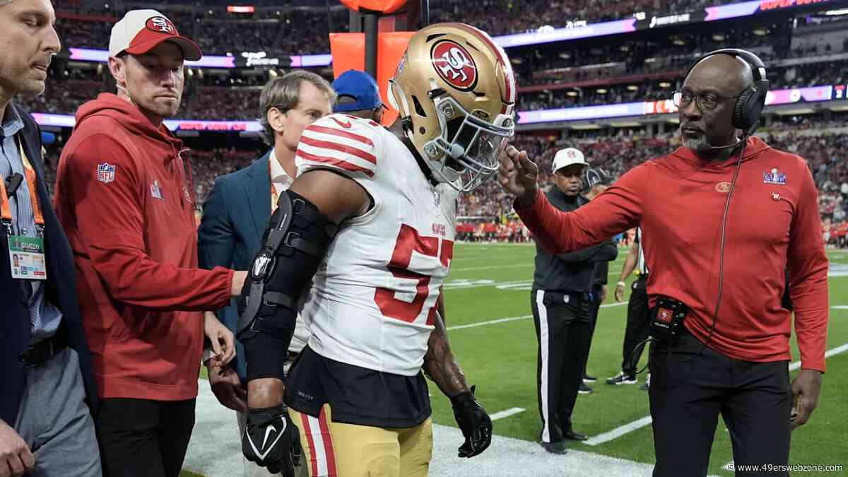 Dre Greenlaw still sheds tears over Achilles injury suffered in 49ers' Super Bowl defeat