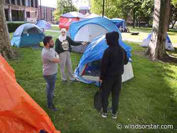 Pro-Palestine protesters set up encampment at University of Windsor