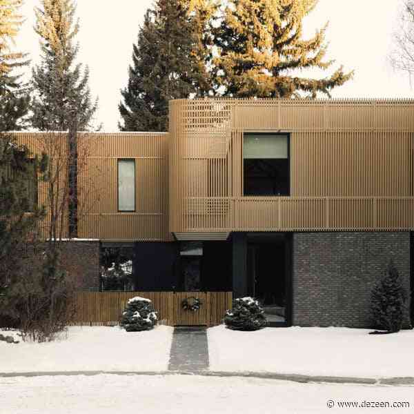 Studio North adds wooden screen to Calgary residence