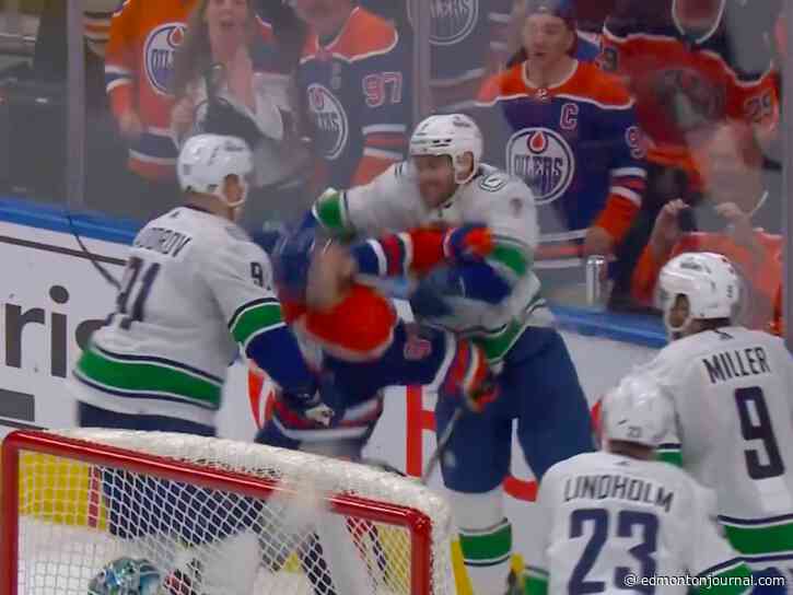 "Don’t suspend? It’s a free-for-all": Social media reacts to Carson Soucy's brutal crosscheck on Connor McDavid of Edmonton Oilers