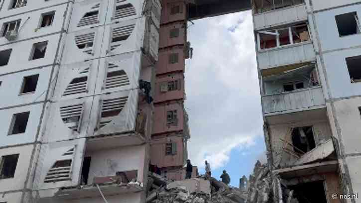 Appartementencomplex Russische stad Belgorod stort deels in
