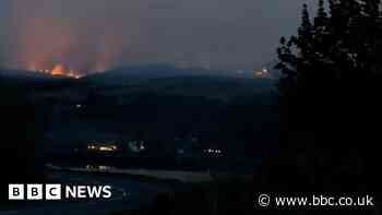 Watch dramatic time lapse of Highland wildfire