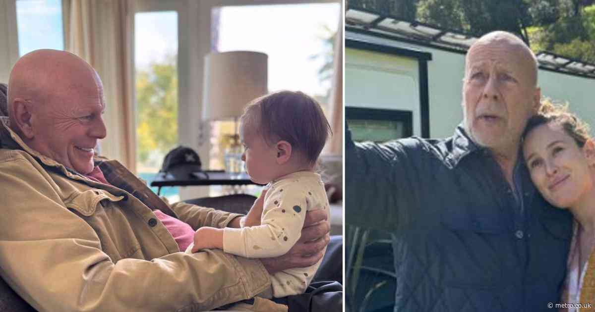 Bruce Willis cradles granddaughter in gorgeous rare photos after dementia diagnosis