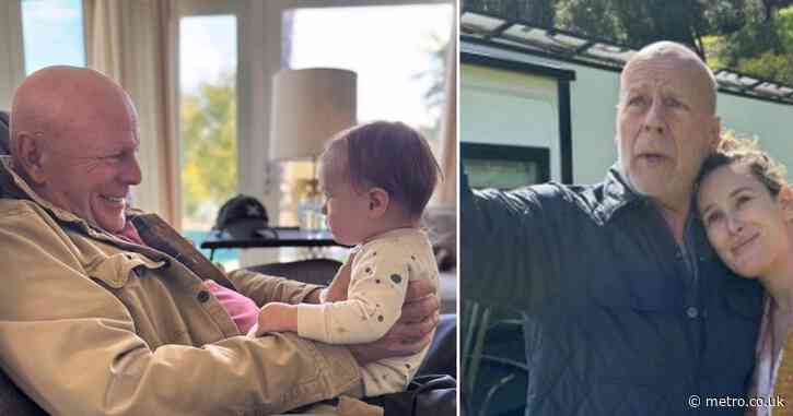 Bruce Willis cradles granddaughter in gorgeous rare photos after dementia diagnosis