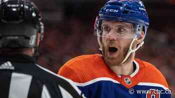 Soucy suspended 1 game, Canucks teammate Zadorov fined for cross-checking Oilers' McDavid
