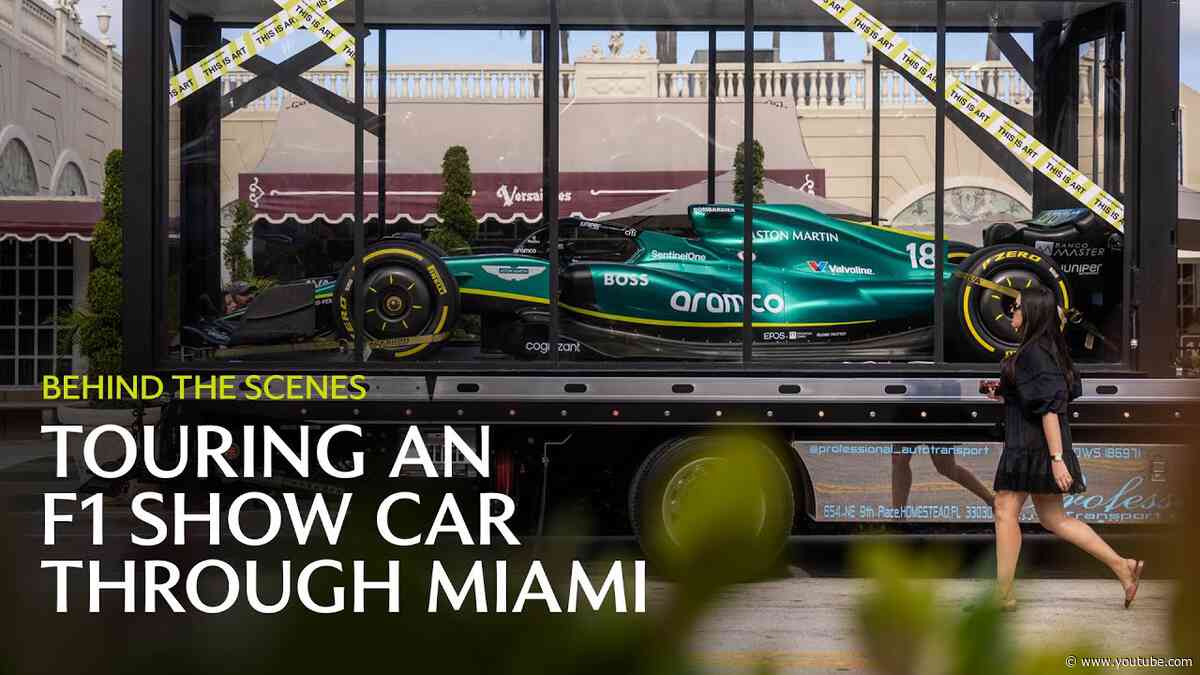 Behind the Scenes: Touring an F1 Show Car Through Miami