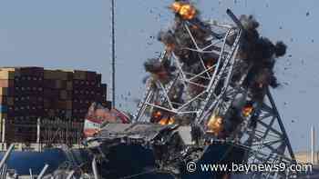 Crews begin demolition to remove Baltimore bridge wreckage from ship