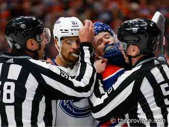 Canucks vs. Oilers: What do you say about referees now, Edmonton? Hmm?