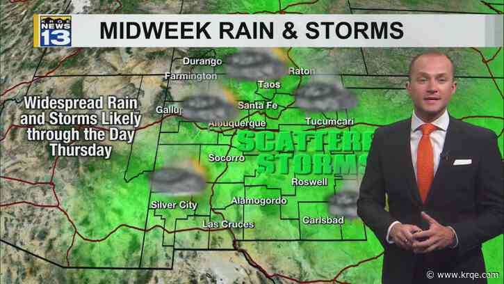 Storm chances continue through the middle of this week