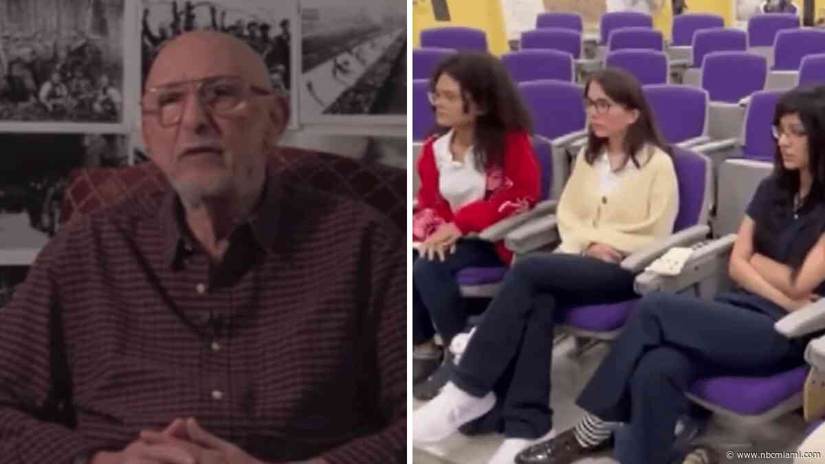 Coral Park High School students learn about the Holocaust directly from survivors