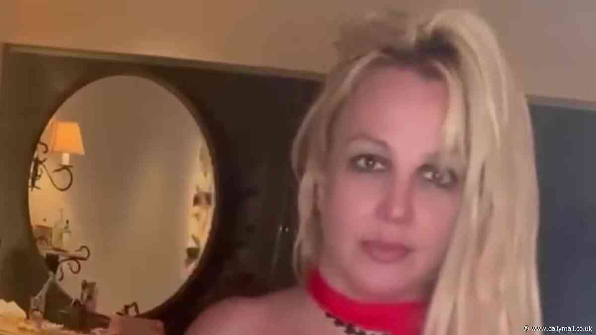 Britney Spears tries to move on by putting on a fashion show in multiple dresses for her fans... after drama over Chateau Marmont incident