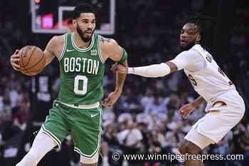 Tatum’s 33 points help Celtics beat Cavaliers 109-102 to take 3-1 lead in semis