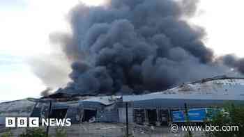 Parcel centre to be demolished after huge fire