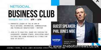 Brother Printers MD Phil Jones MBE giving talk in Bolton