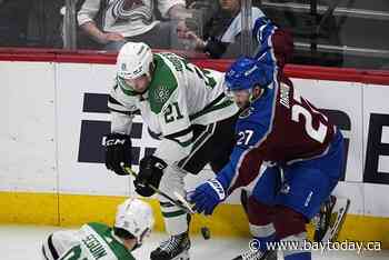 Drouin returns from injury for Game 4, tries to fill void for Avs on heels of Nichushkin suspension