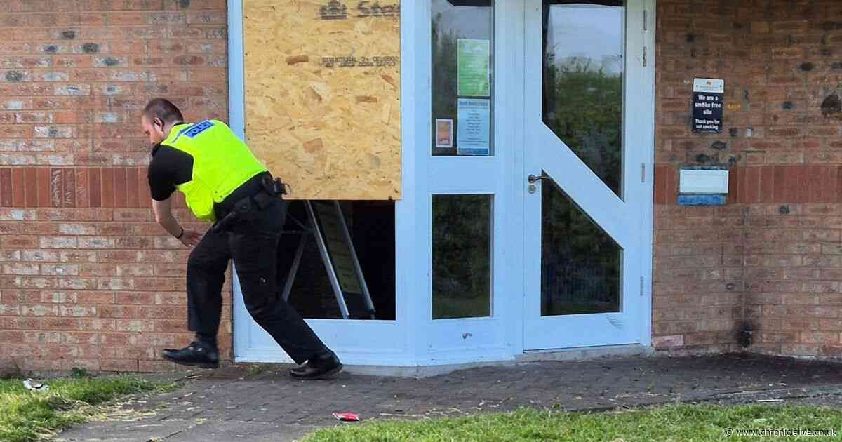 Fury as 'mindless' vandals target Northumberland library for second time