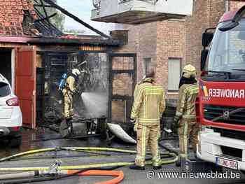 Brand verwoest garage in Sint-Michiels volledig