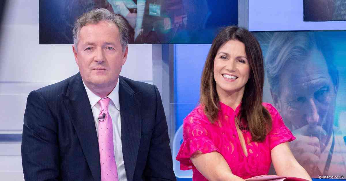 Good Morning Britain’s Susanna Reid reacts as ex-co-host Piers Morgan returns to ITV studio