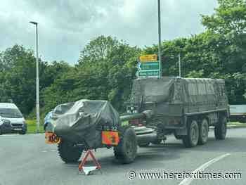 Broken-down truck causing delays on Herefordshire road