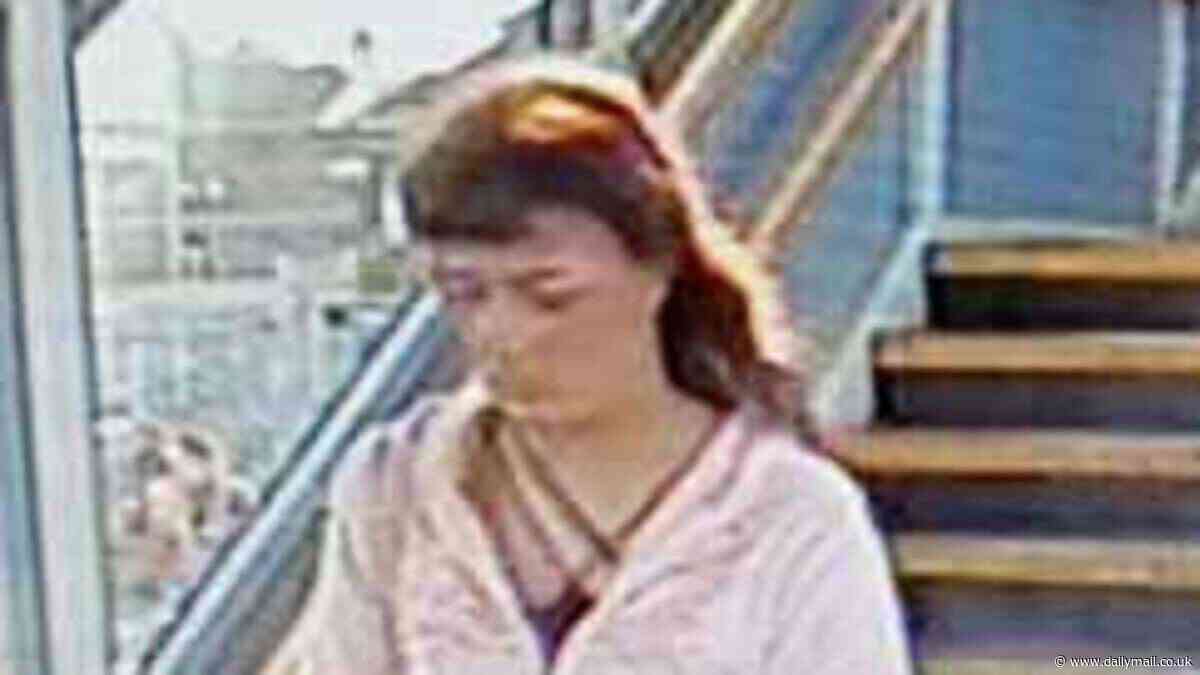 Police release CCTV images in hunt for missing teenage girl, 17, who was last seen at a railway station before 'boarding a train' at the weekend