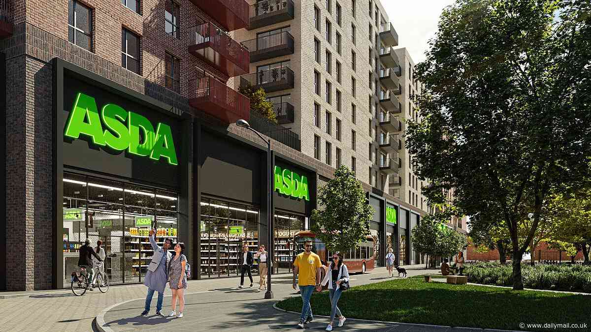 Asda moves into the London housing market: Supermarket giant plans to create new 'town centre' by building 1,500 homes on top of one of its largest stores