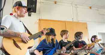 Ed Sheeran performs surprise gig at primary school