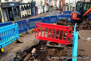 Update on flood-damaged street in Ross-on-Wye