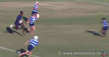 Monster 13-year-old rugby player in bare feet leaves half a million stunned